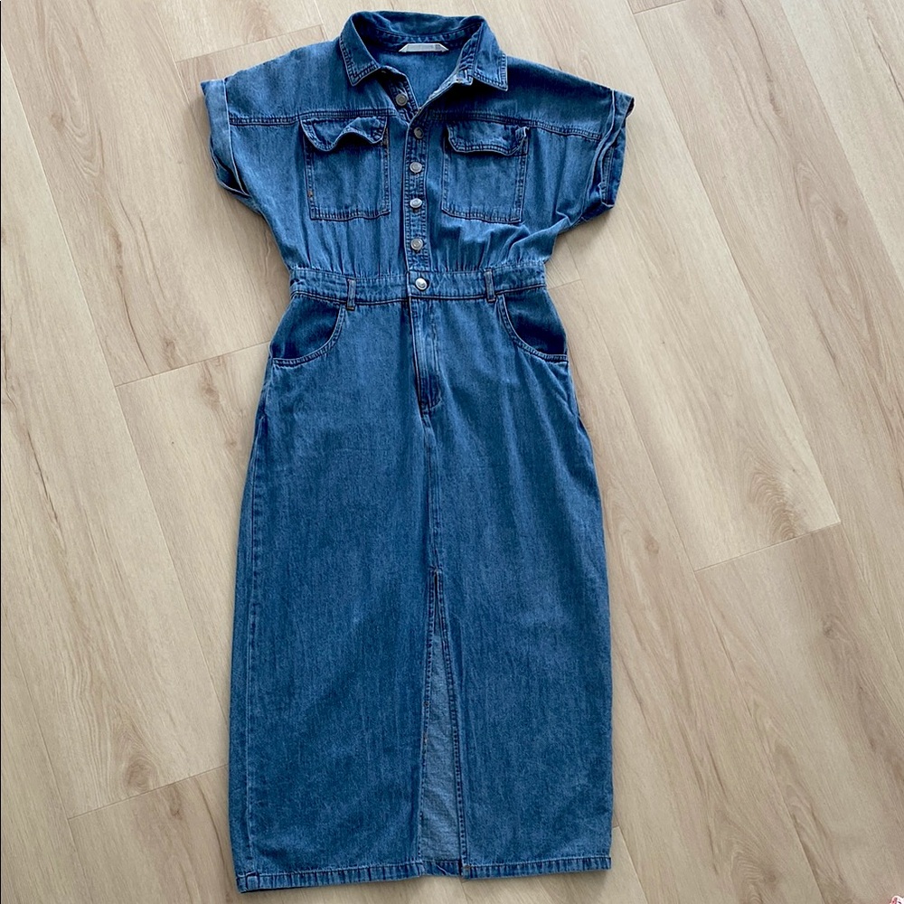 Denim Chambray Washed blue Women's Dress S